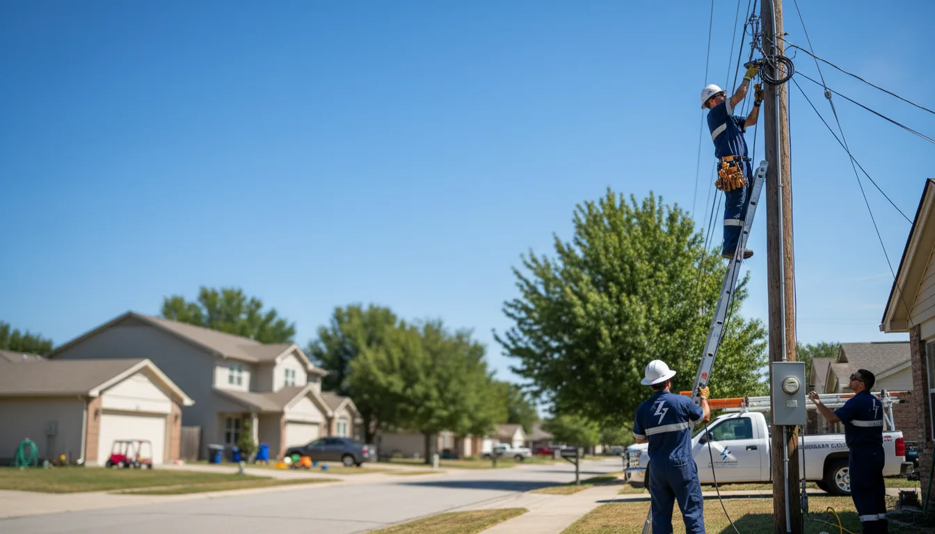 Residential electrician providing installation services in Lowes, KY
